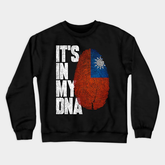 It's In My DNA Taiwanese Shirt Proud Hispanic Gift Taiwan Flag Crewneck Sweatshirt by heart teeshirt